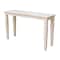 International Concepts Rectangle Java Console Table, 52 W, 16 L, 30 in H, Wood, Unfinished OT-60S - alternate 1